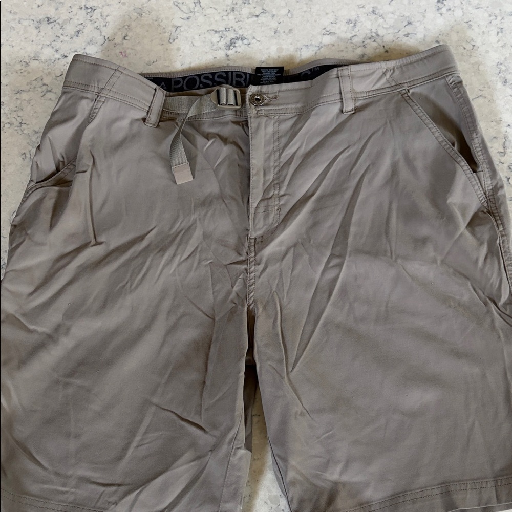 Taupe Men's Lightweight Stretch Shorts